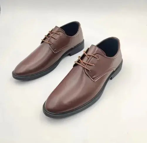 Men's Classic Leather Oxfords: British Style Formal Dress Shoes