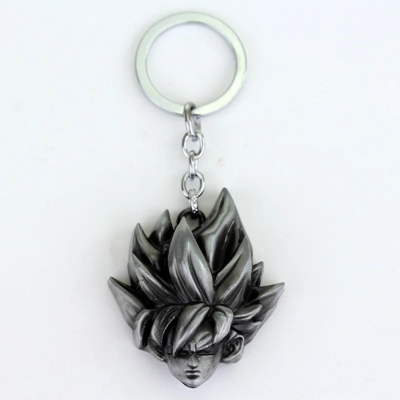 Anime Dragon Ball Z Super Keyring Metal Pendant Holder Figure