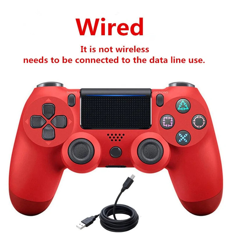 Bluetooth/Wired Dual Vibration Gamepad for PS4 & PS3