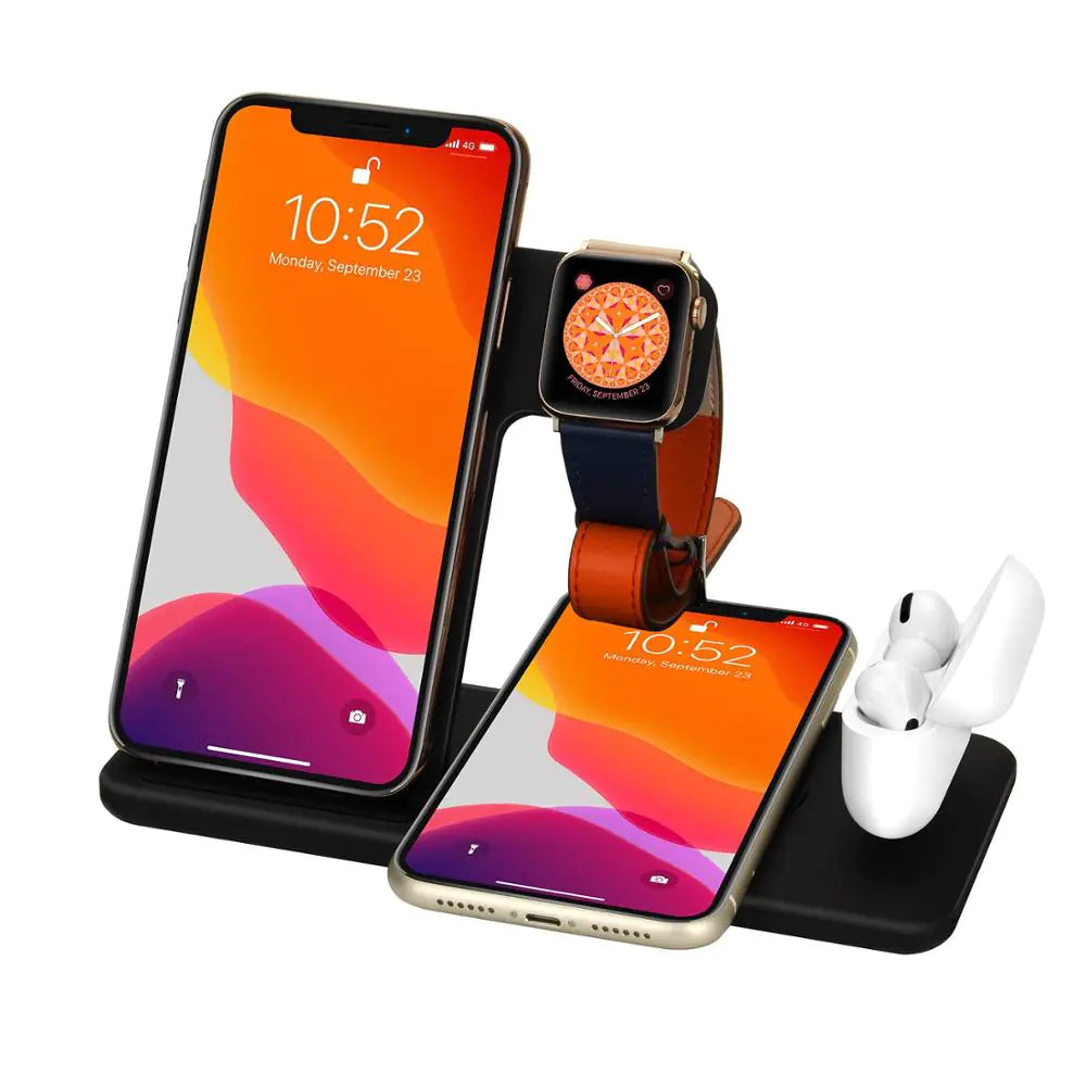 15W Qi Fast Wireless Charger for iPhone, Apple Watch, Airpods Pro