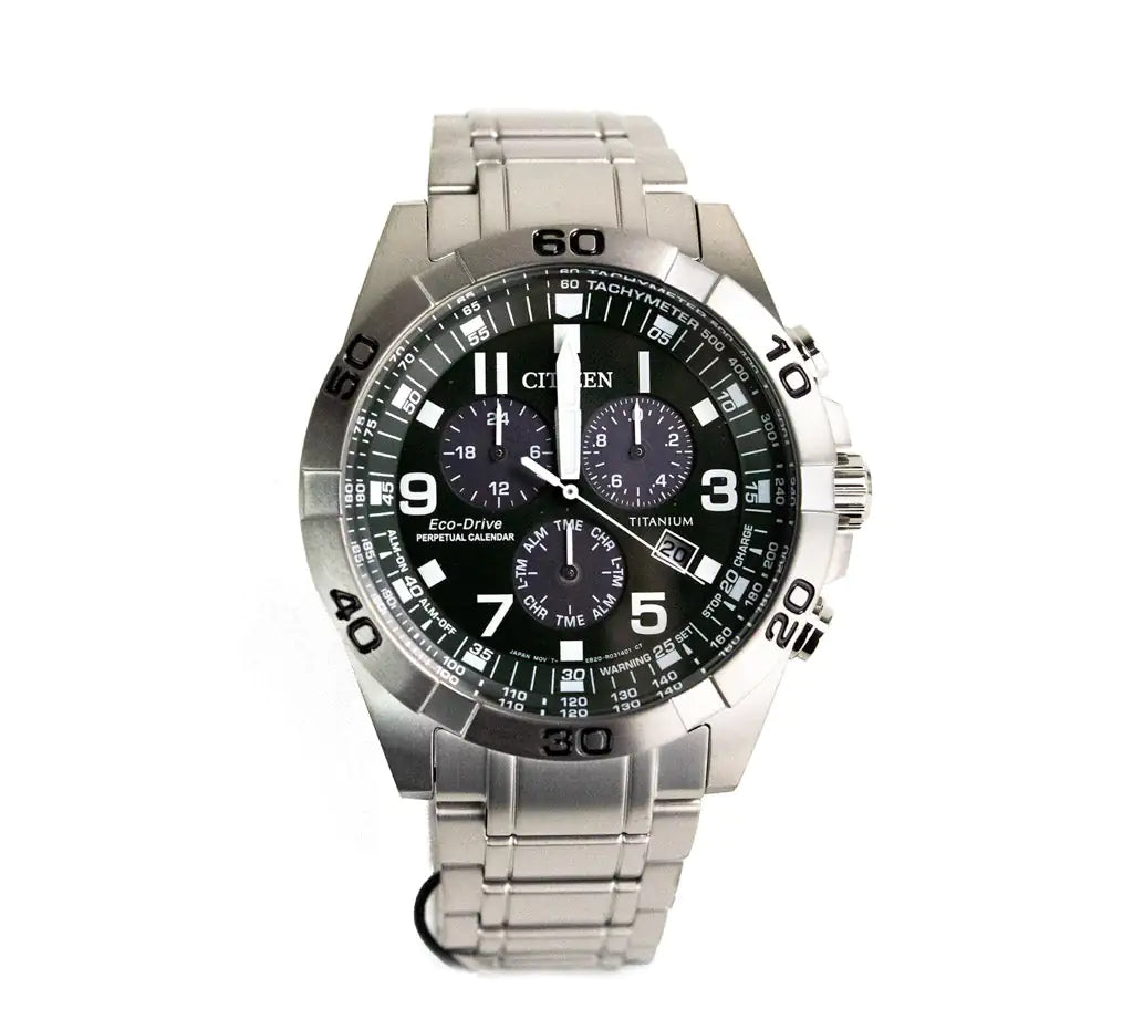 Citizen Weekender Sport Eco-Drive Green Dial Stainless Steel Watch