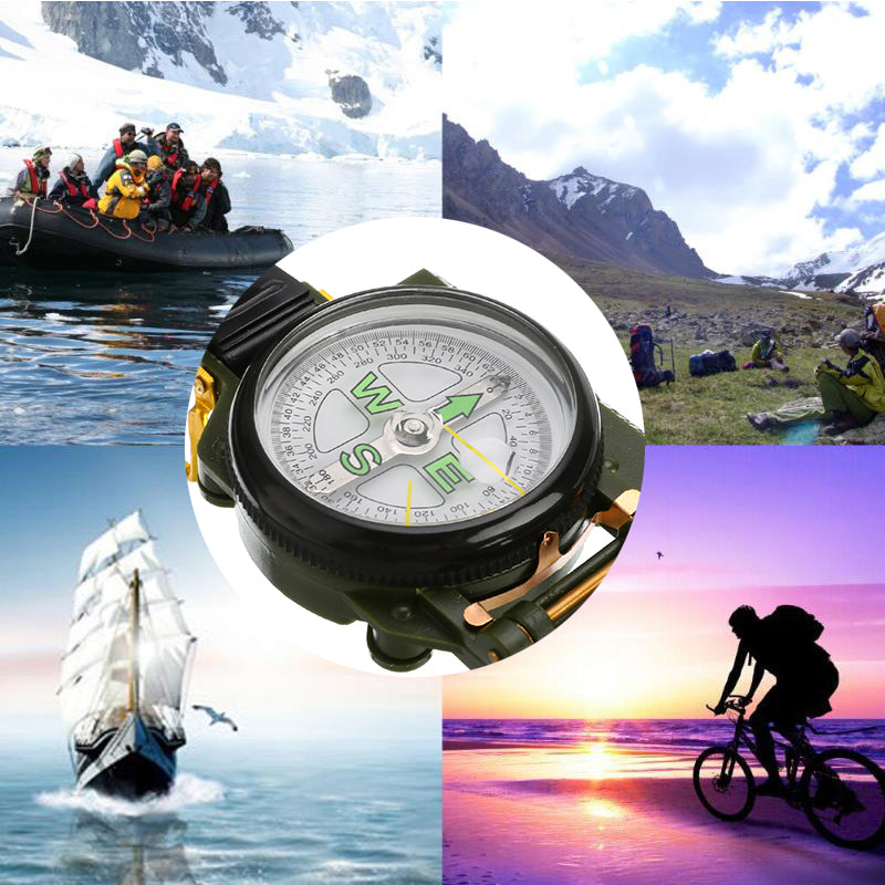 Outdoor Camping Compass, Portable Carabiner For Military Fans