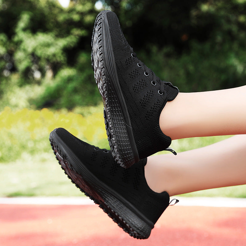 Women's Hollow-out Summer Black Sports Casual Shoes