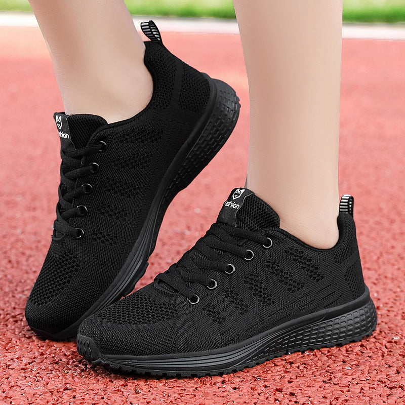 Women's Hollow-out Summer Black Sports Casual Shoes