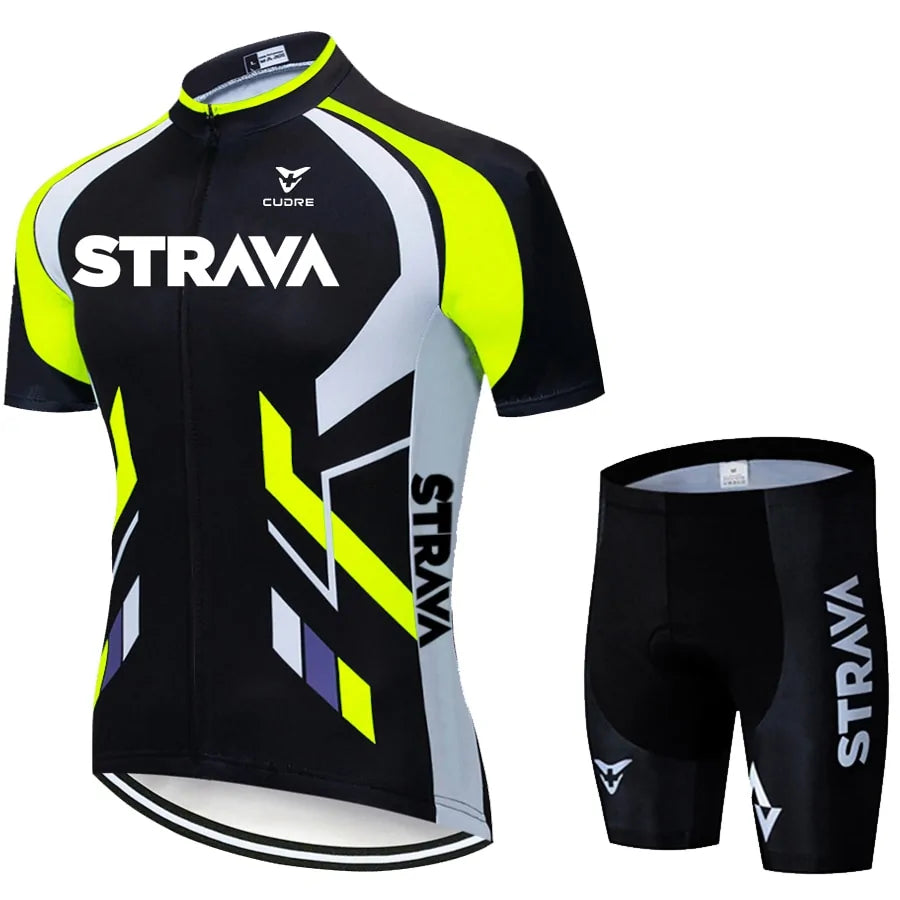 Fluorescent Green Cycling Jersey sets