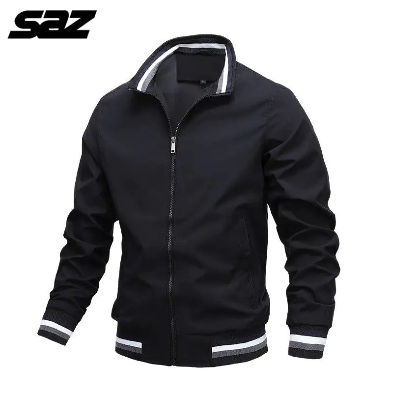 Men’s Casual Stand-up Collar Jacket