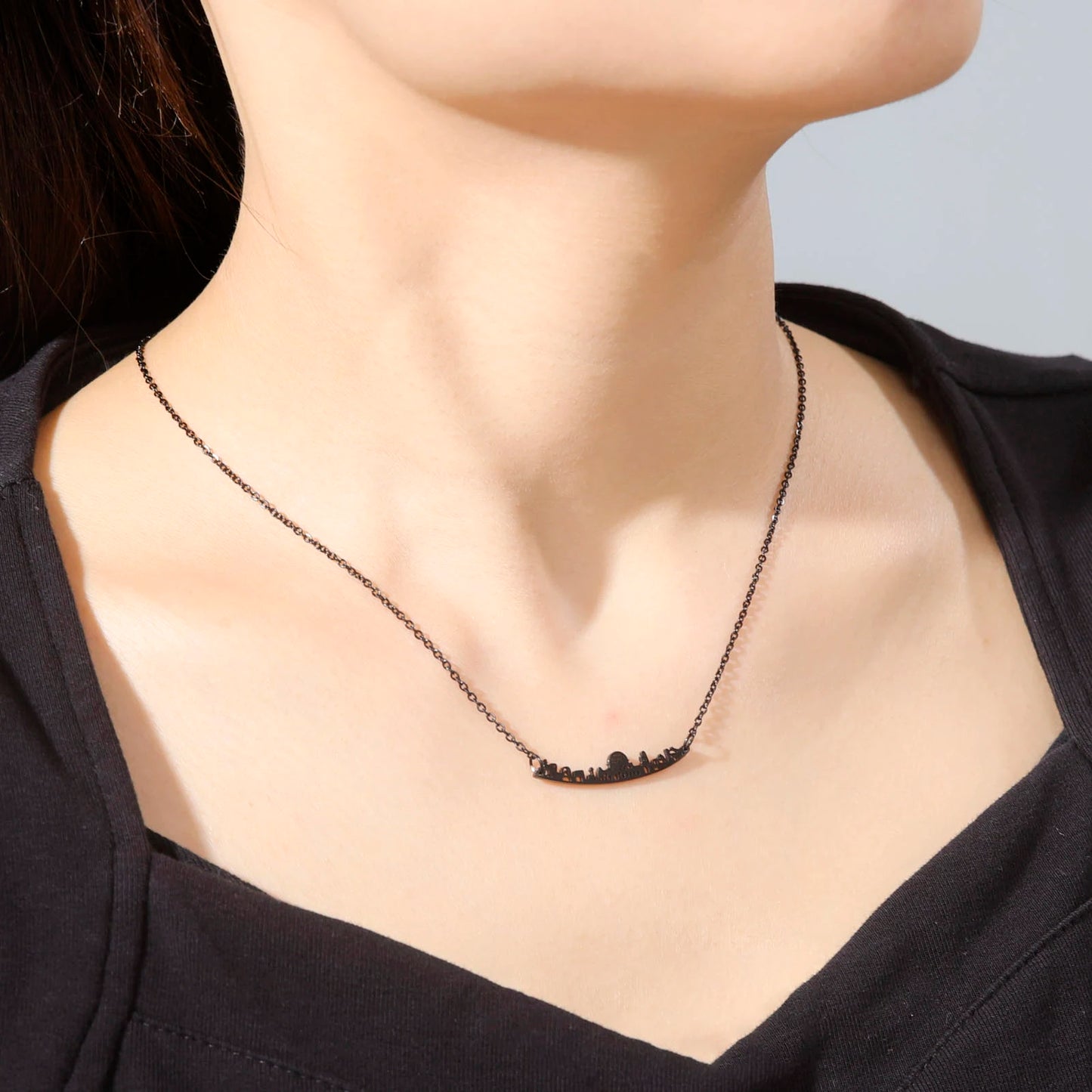 Jerusalem City Landmark Pendant Necklace