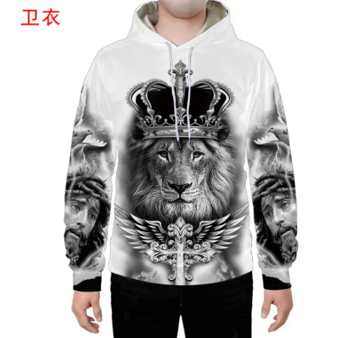 Lion - White Tiger Hoodies