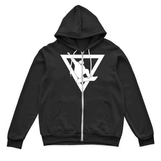 Snowboarder Geometry Zip Hoodie