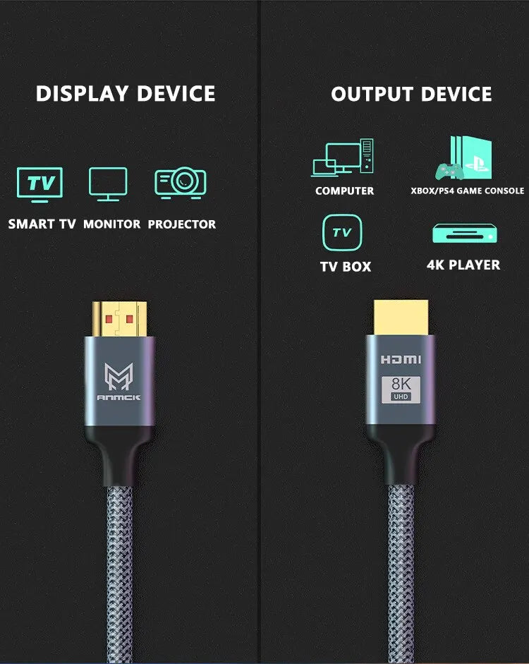 Cavo HDMI 8K Certificato 2.1 60Hz