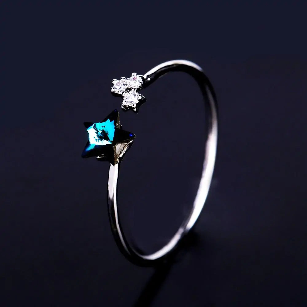 Gemstone Stare Shape Finger Ring