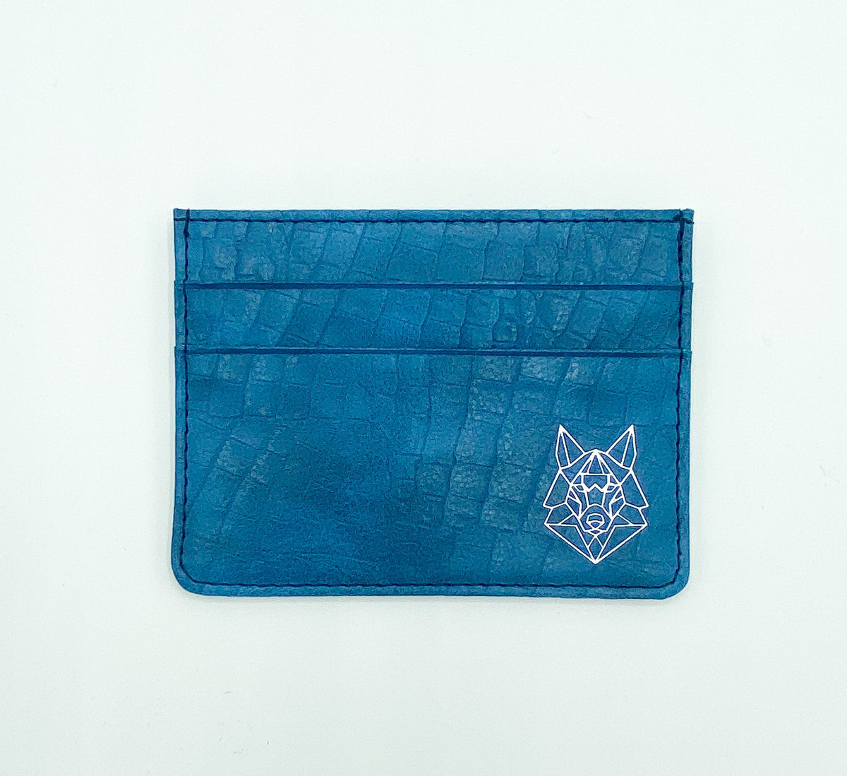 Crocodile Blue Card Case