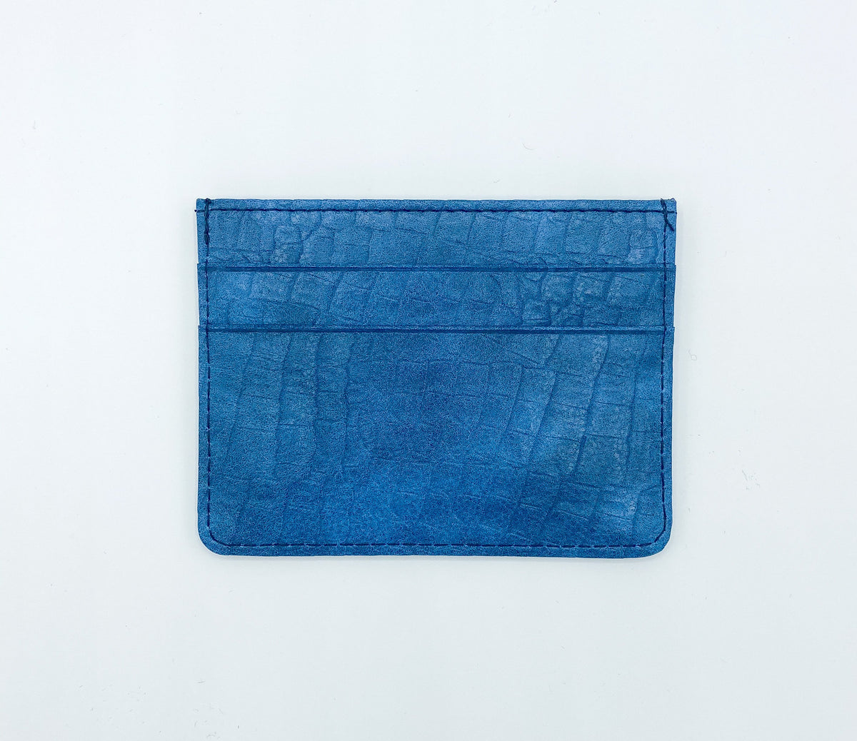 Crocodile Blue Card Case