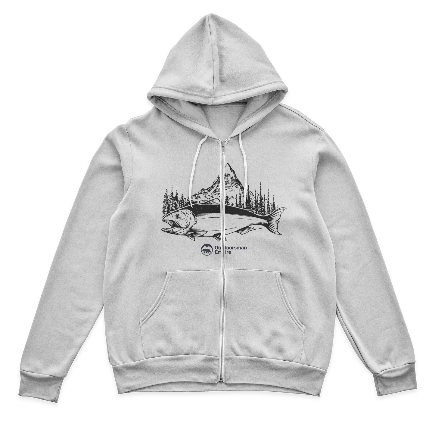 Fishing Mountain Zip Hoodie