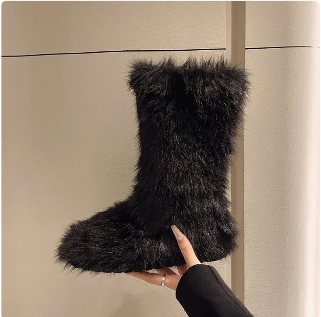 Velvet Winter Snow Boots