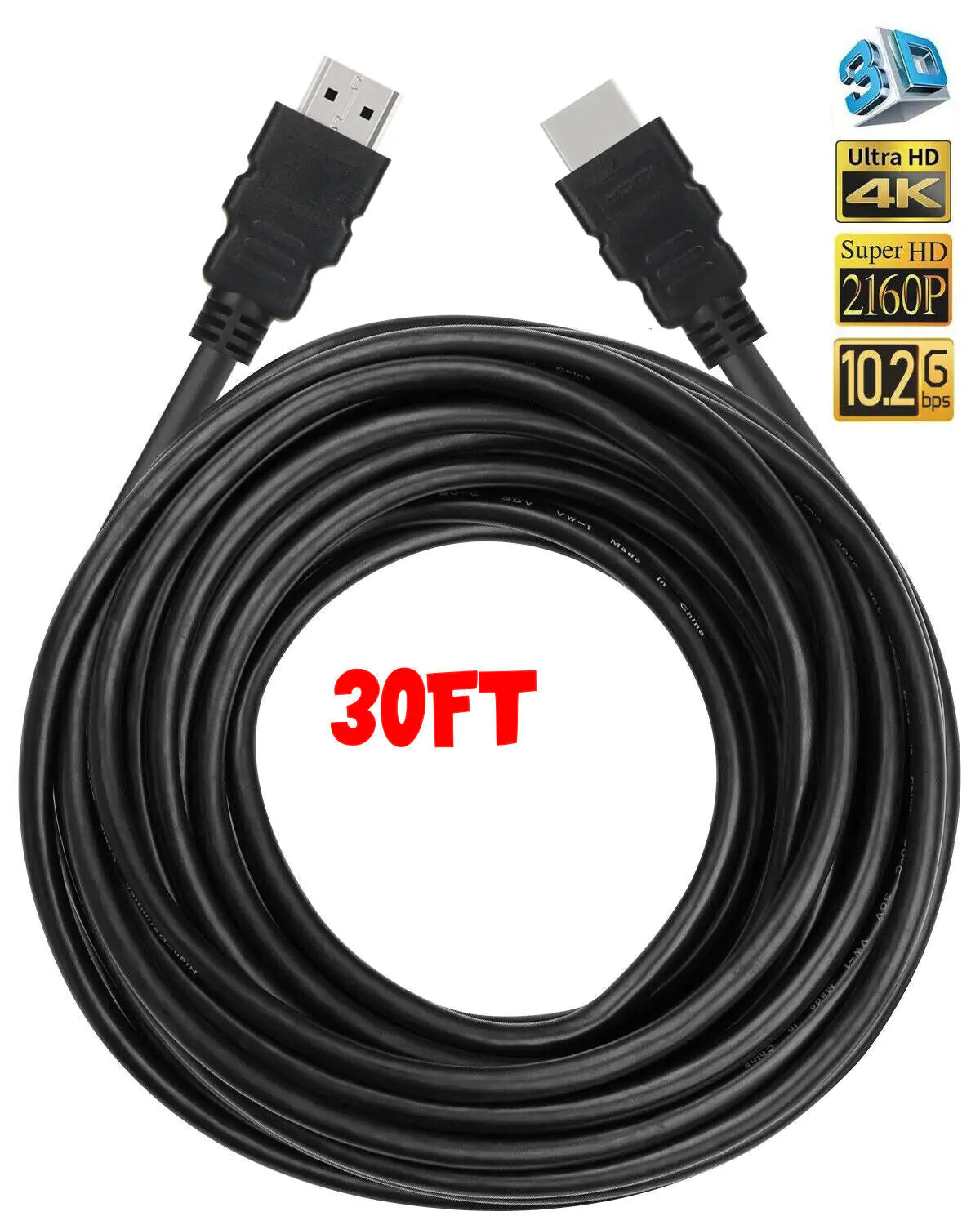 4K HDMI 2.0 Cable UHD HDTV Ultra HD High Speed 2160P HDR 60Hz 18Gbps Dolby HDCP