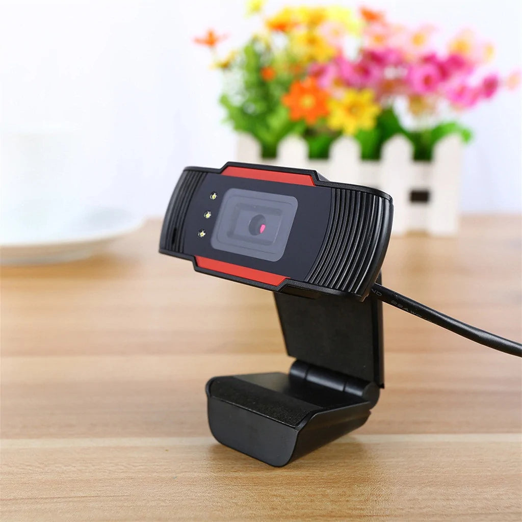 720P HD USB Webcam with Microphone for PC and Laptop - 12MP LED