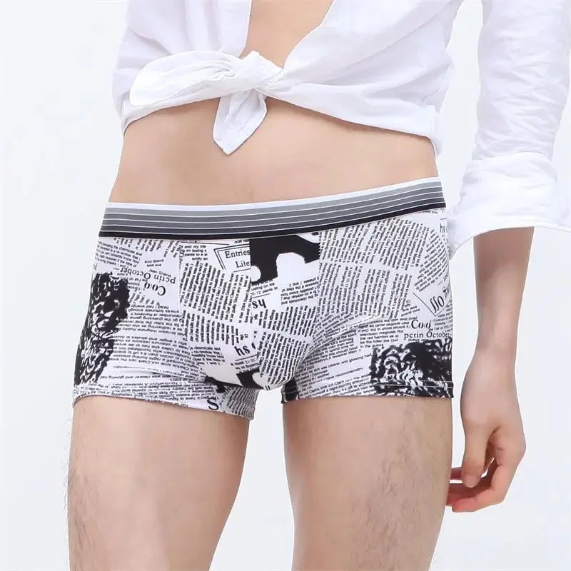 10Pcs/Men's Underwear Cartoon Shorts Fun Anime