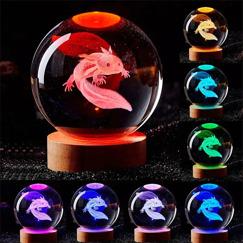 3D Crystal Ball Night Light