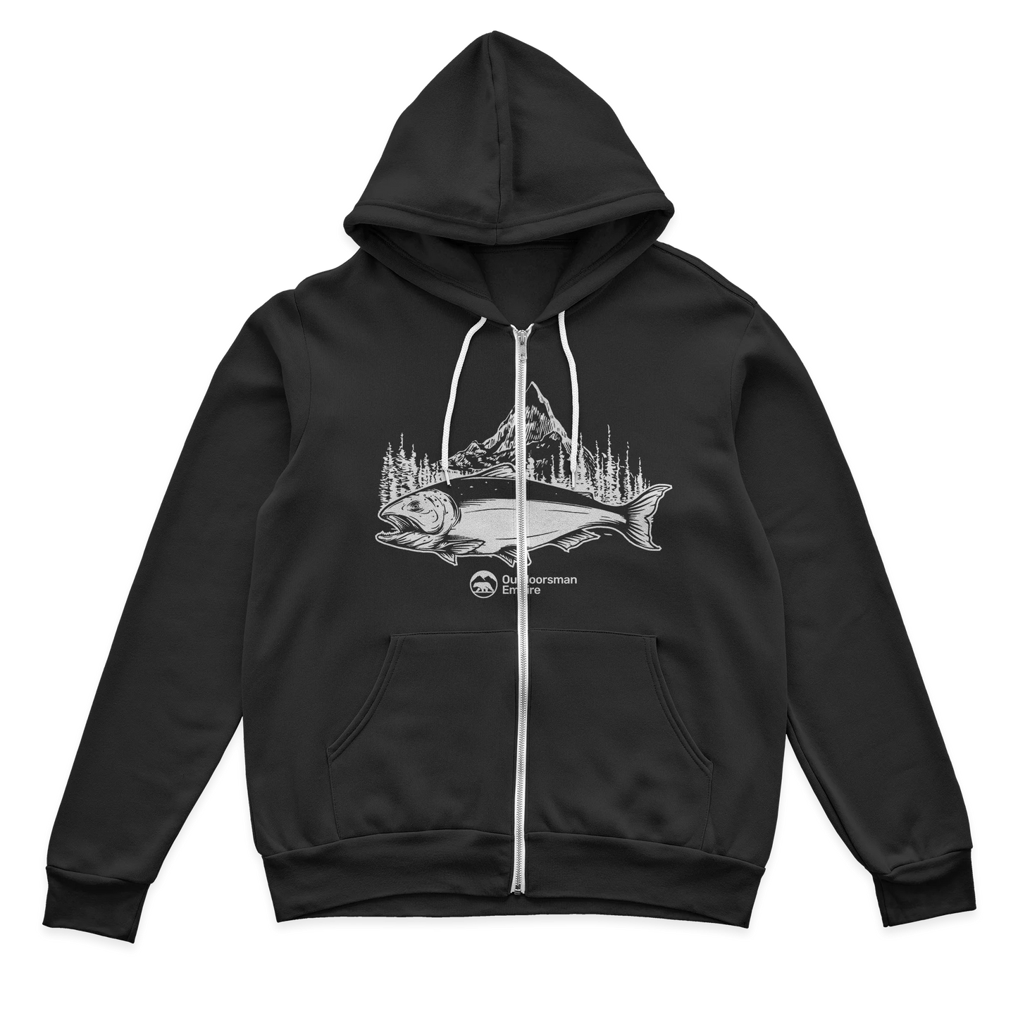 Fishing Mountain Zip Hoodie