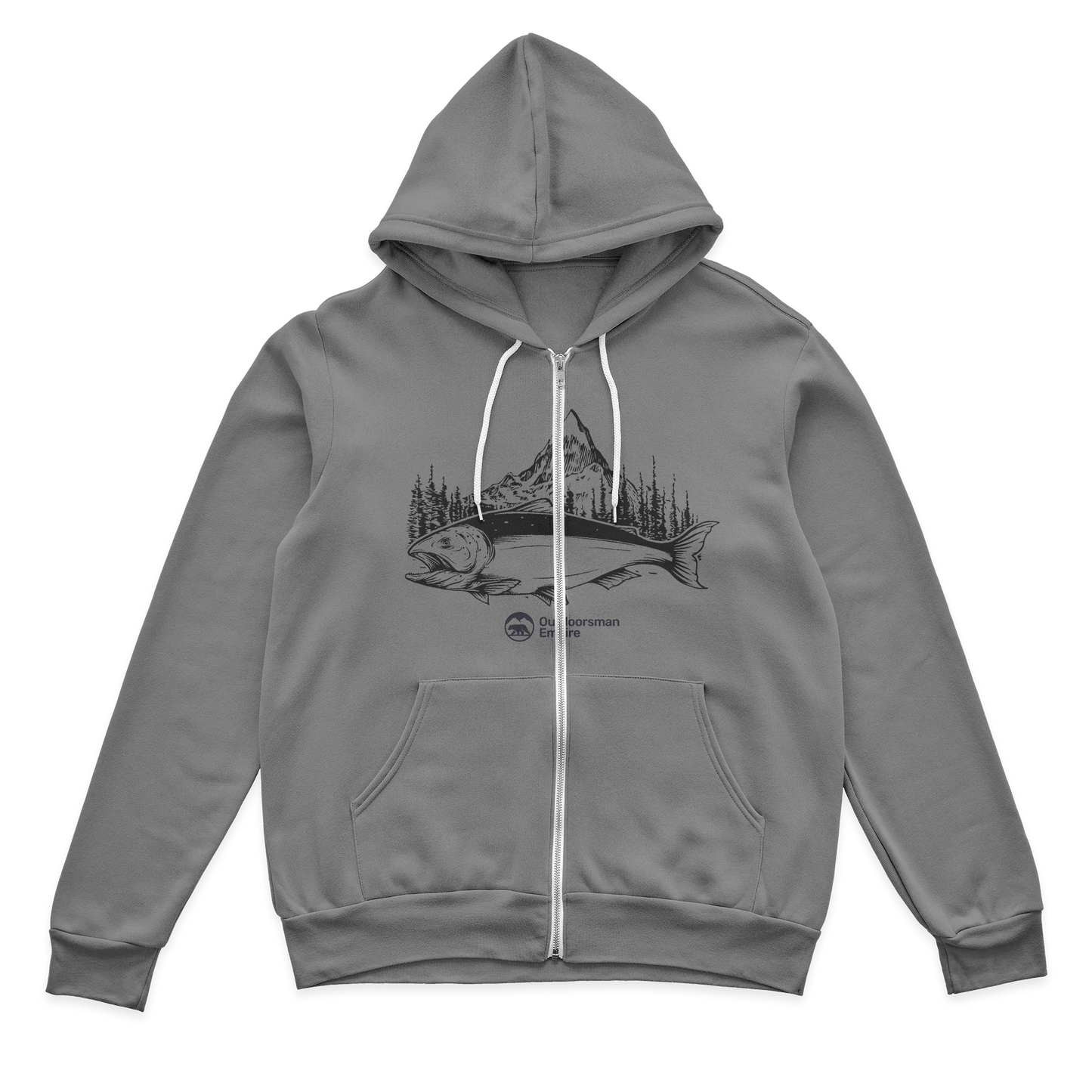 Fishing Mountain Zip Hoodie