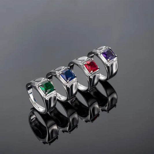 Classic Quad Claw Emerald Green Ring