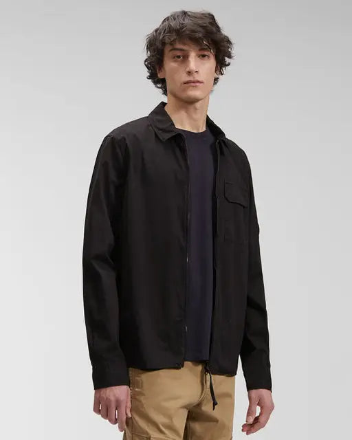 "Monochrome Cotton Jacket for Men, Casual Shirt