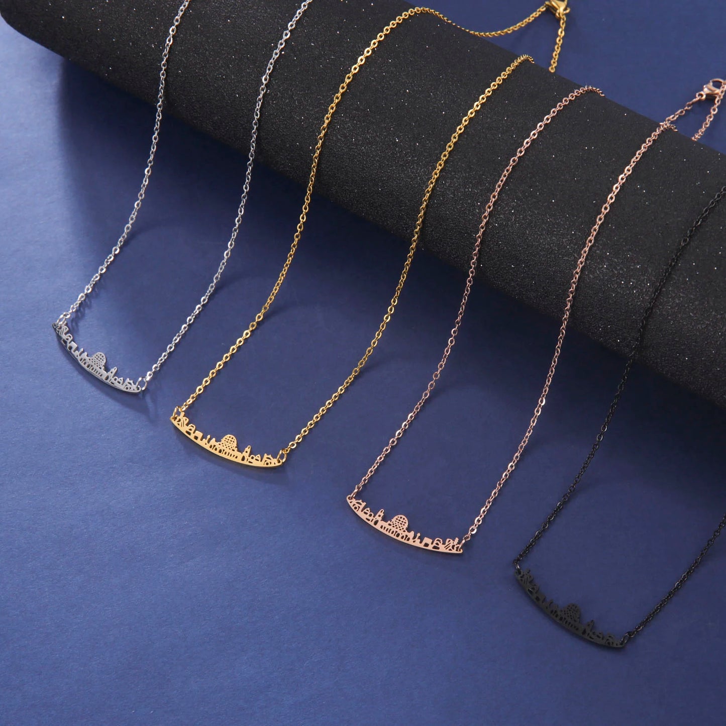 Jerusalem City Landmark Pendant Necklace