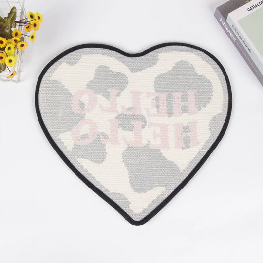 Modern Heart-Shaped Absorbent Non-Slip Floor Mat