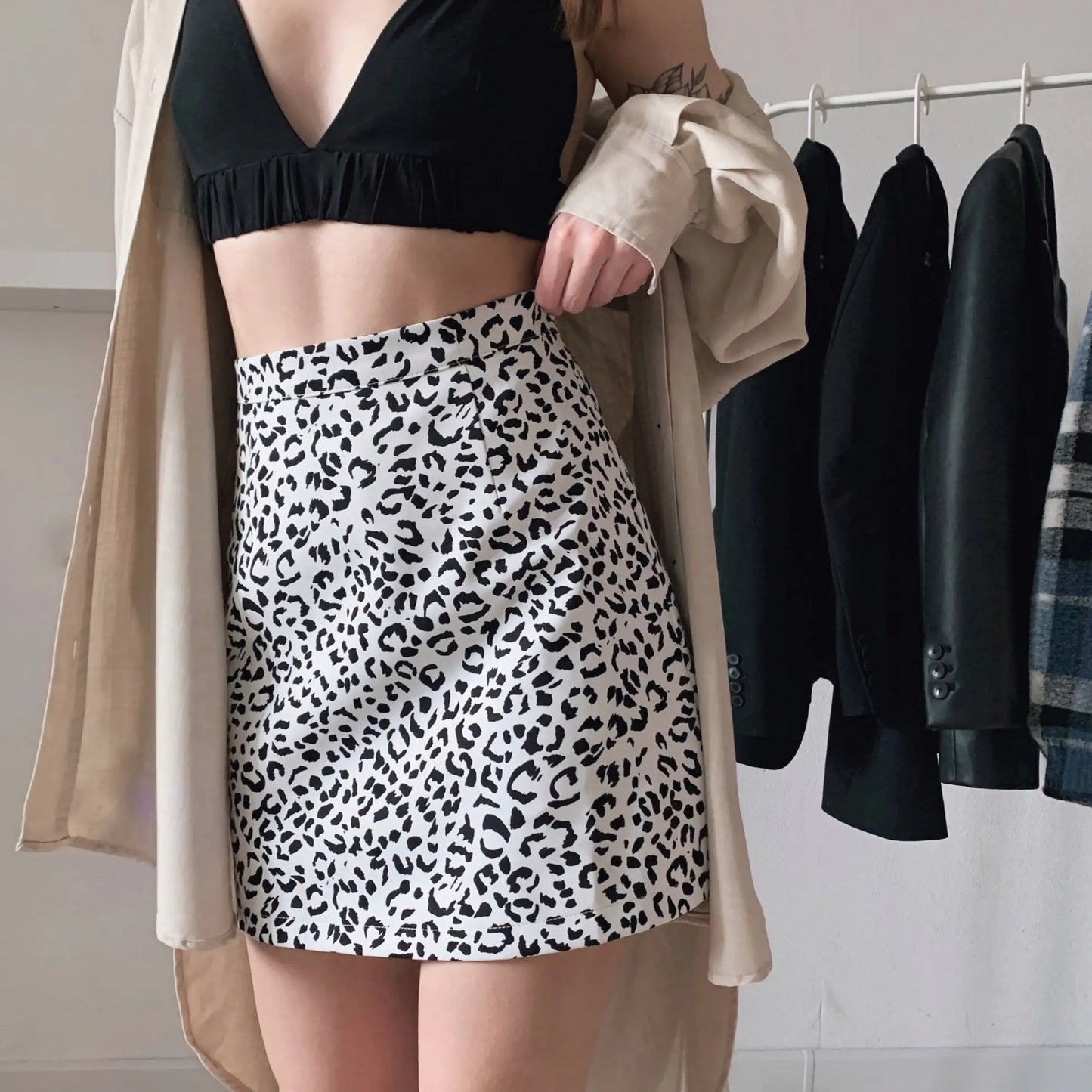 Leopard Print Slim Skirt Trend