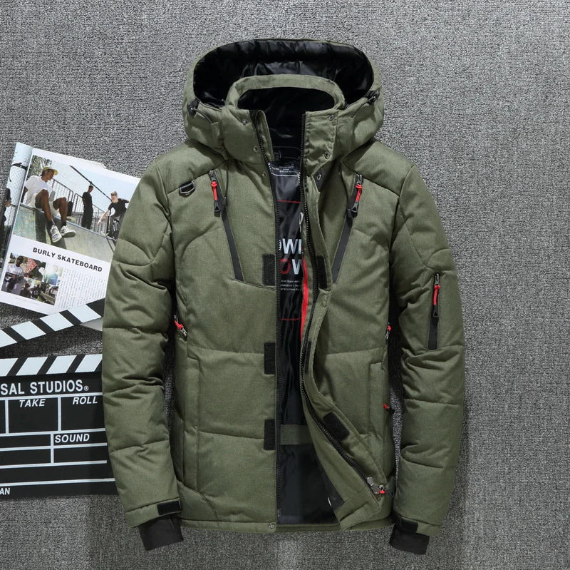 Men's Winter Down Jacket with Hood