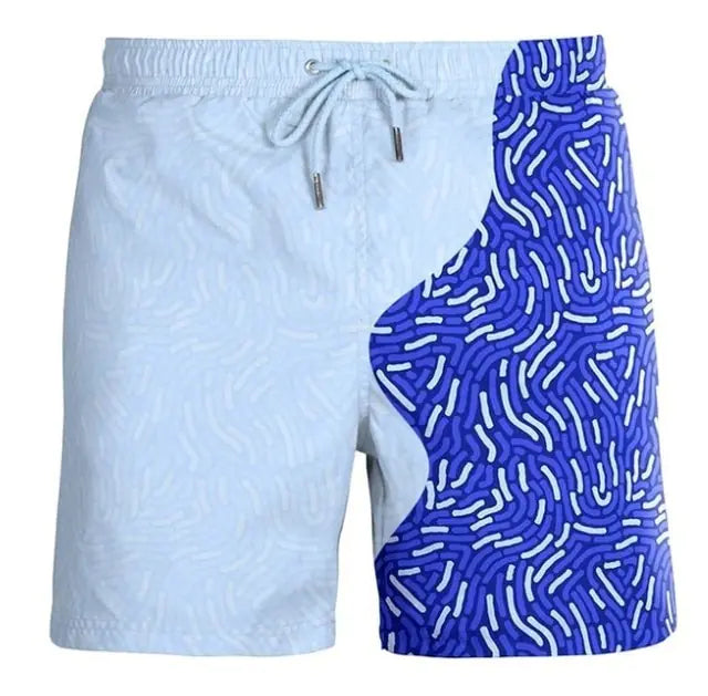 Magical Change Color Men's Beach Shorts