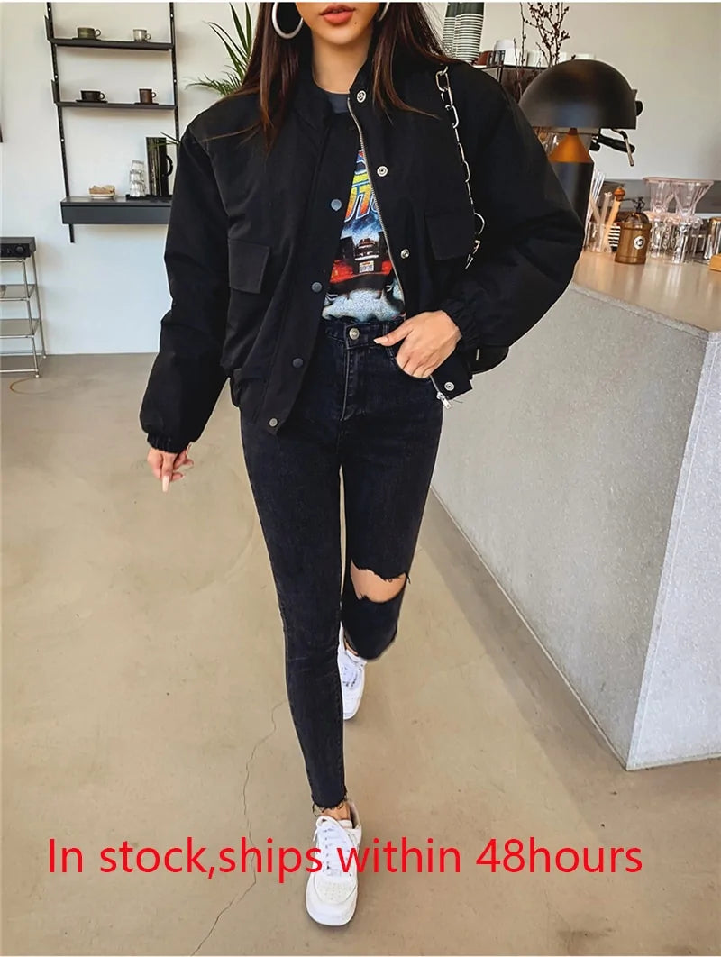 High Waist Tassel Ripped Denim Skinny Pants - Women's Black Jeans