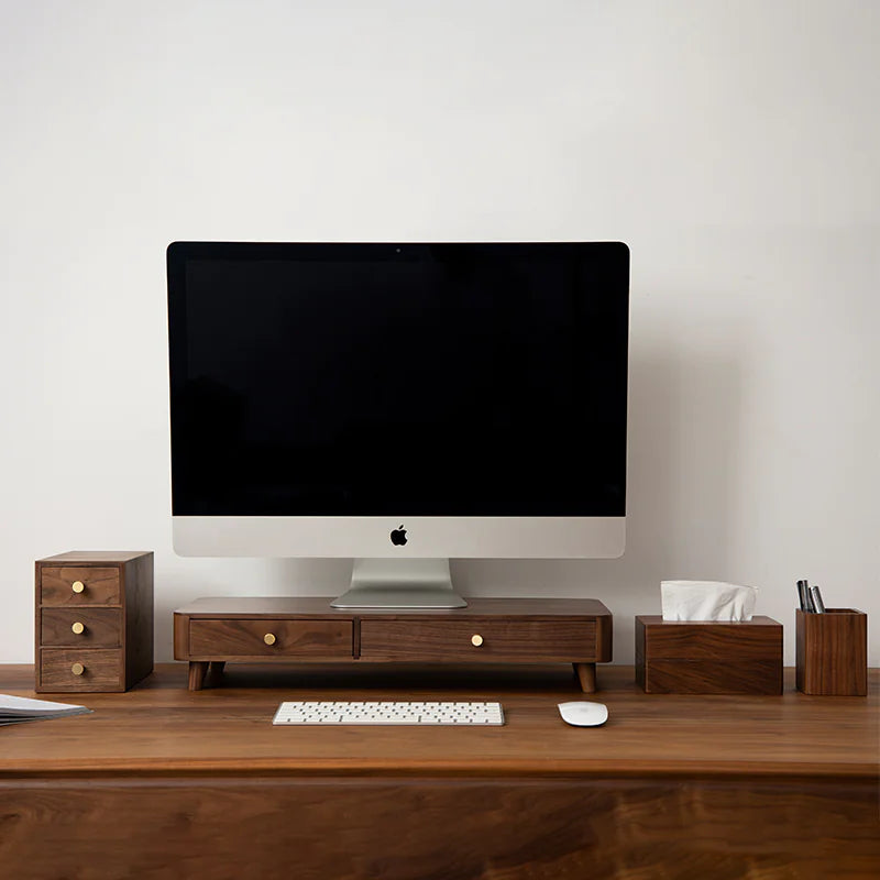 Wooden Desk Organizer Set