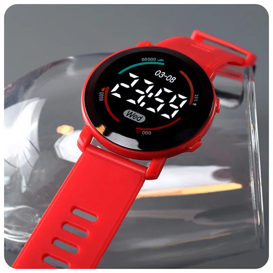 Splashproof Kids' LED Watch