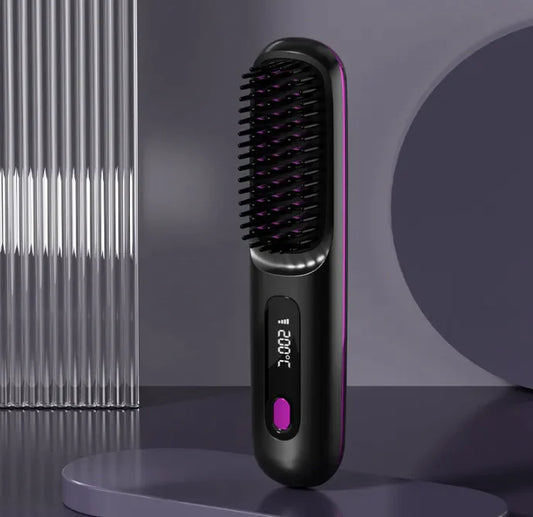 USB Charging Ceramic Heating Straight Comb