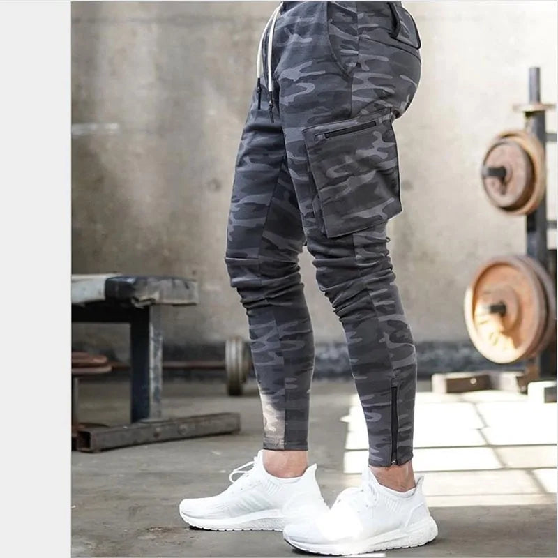 Men's Slim Fit Cotton Joggers: Sport Sweatpants for Running and Bodybuilding