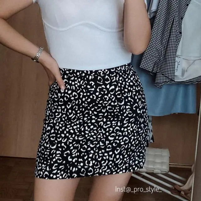 Leopard Print Slim Skirt Trend