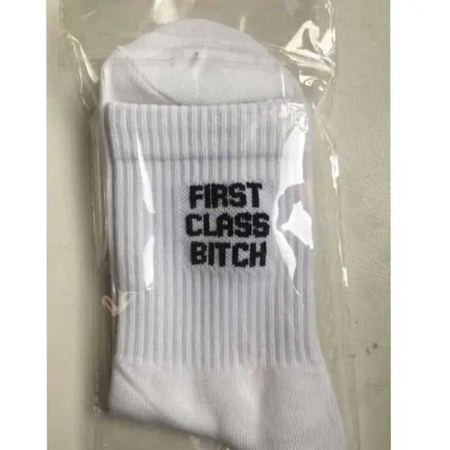 Hip Hop Humor Printed Crew Socks